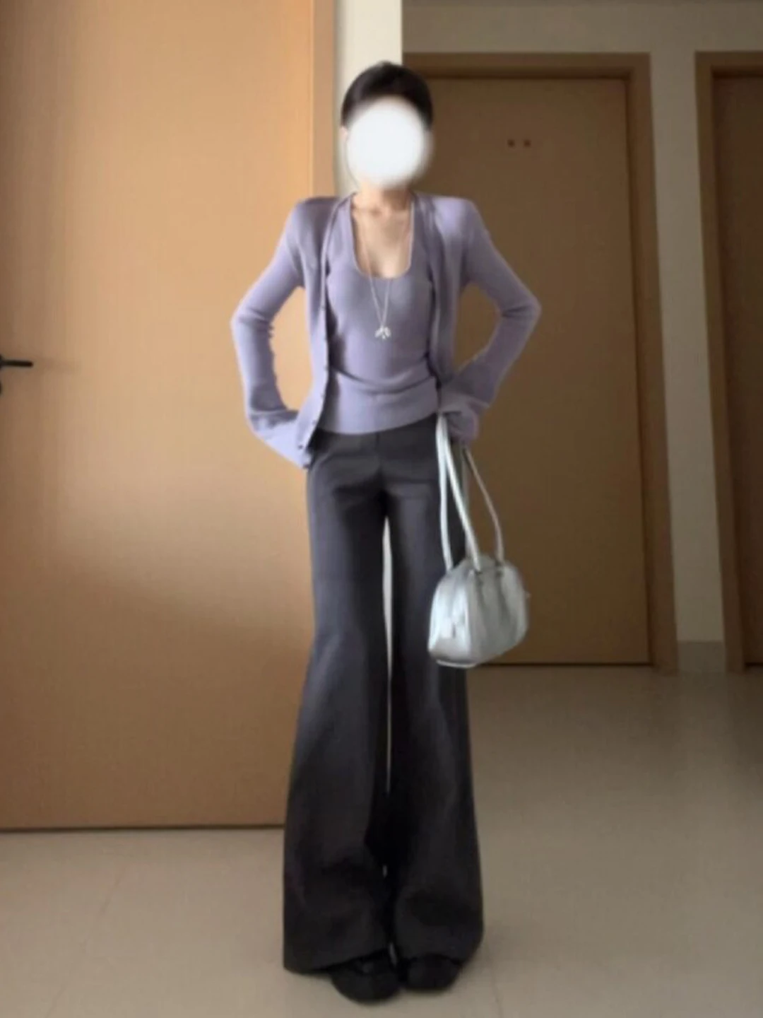 

Gentle Wind Unique Knitted Open Cardigan Neck Hanging Strap Two-Piece Set Anti-Aging Whole Set Spring Fashion Women's Set