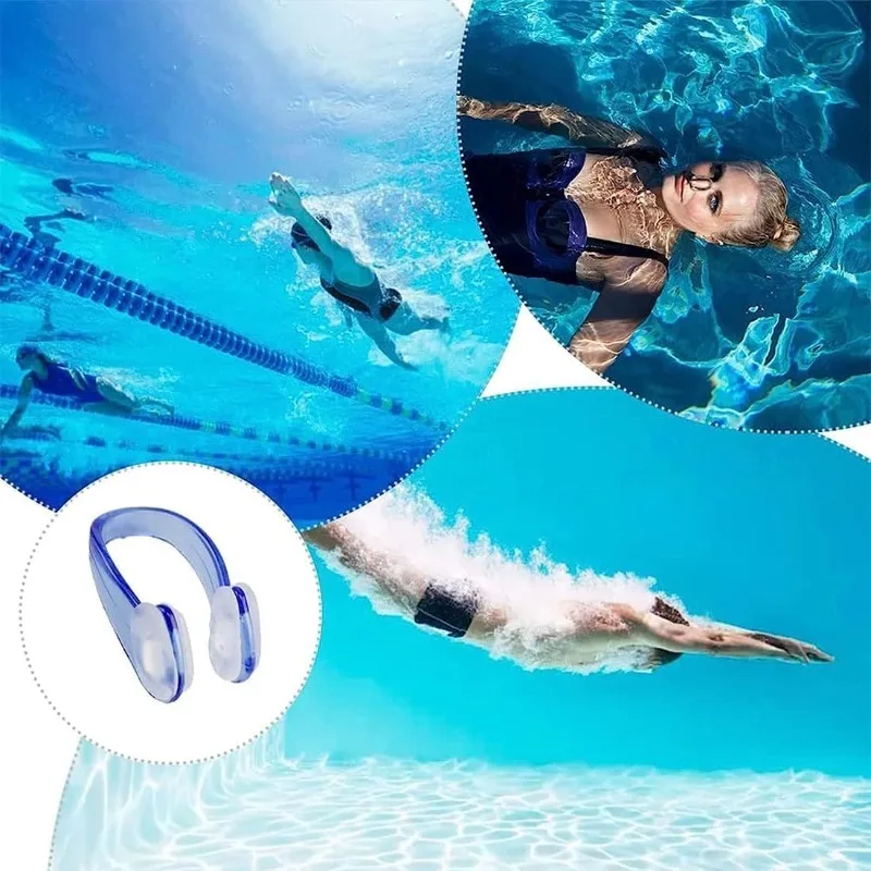 2 Pack Swimming Nose Clip Professional Swimming Training Anti-choking, Comfortable, Waterproof and Non-slip Nose Clip