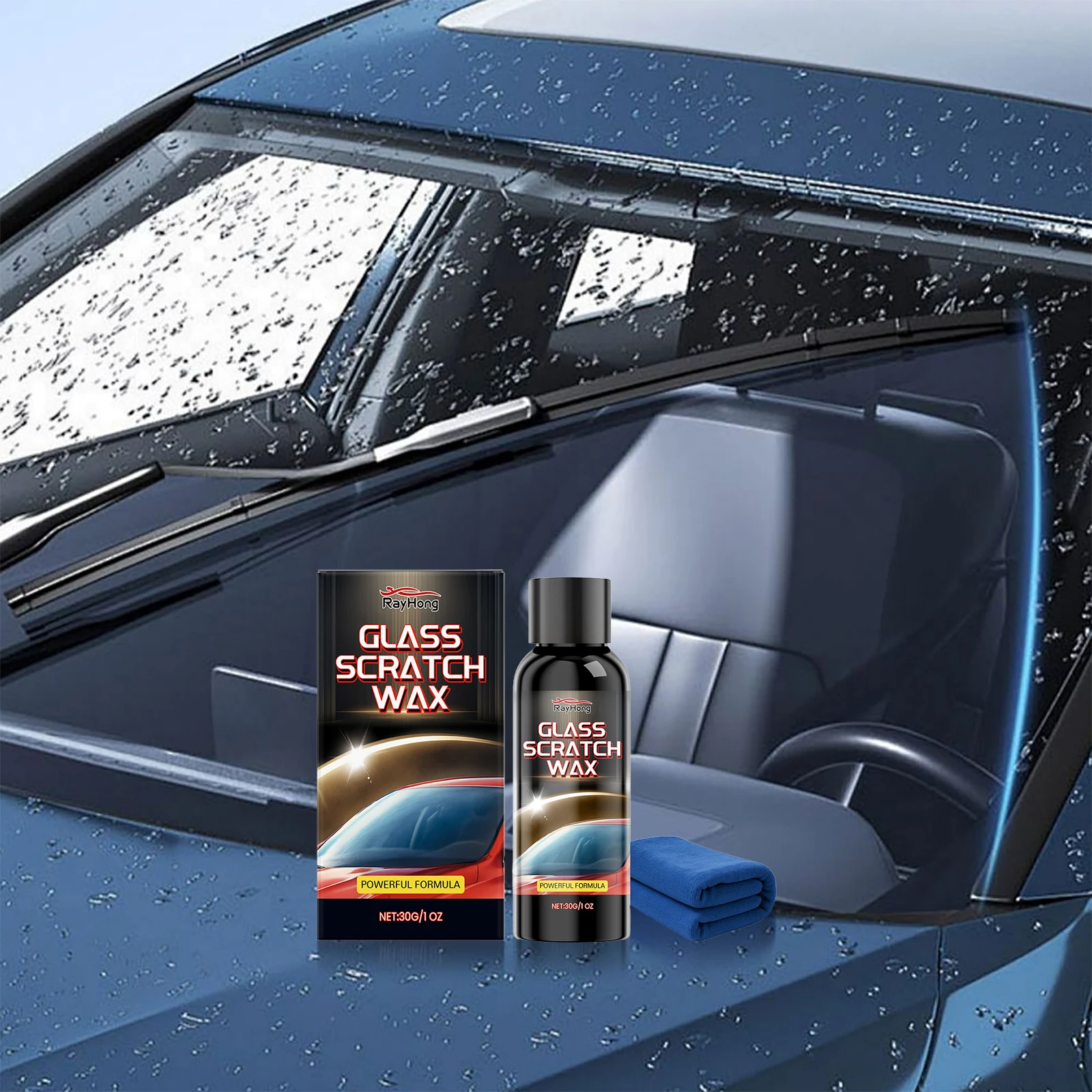 Car Window & Bathroom Shower Glass Polishing Car Glass Scratch Remover Windshield Scratch Remover for Windshield