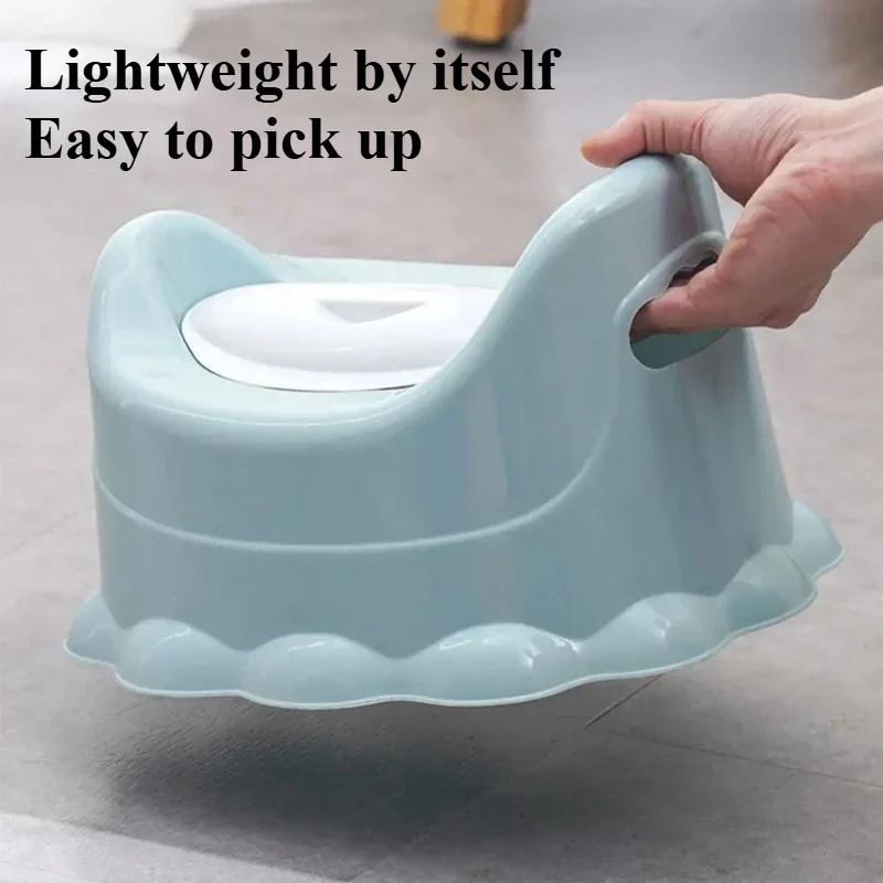 ที่นั่งฝึกขับถ่ายแบบพกพา ทำจากพลาสติก ป้องกันการรั่วซึม ลายการ์ตูนน่ารัก อุปกรณ์ฝึกขับถ่ายสำหรับเด็กทารก