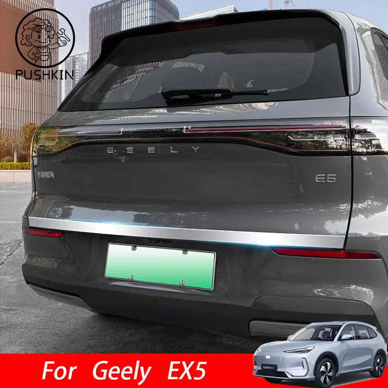 

Car Rear Door Trunk Stripe Tailgate Decoration Styling For Geely Galaxy E5 Geely EX5 Exterior Accessories Auto