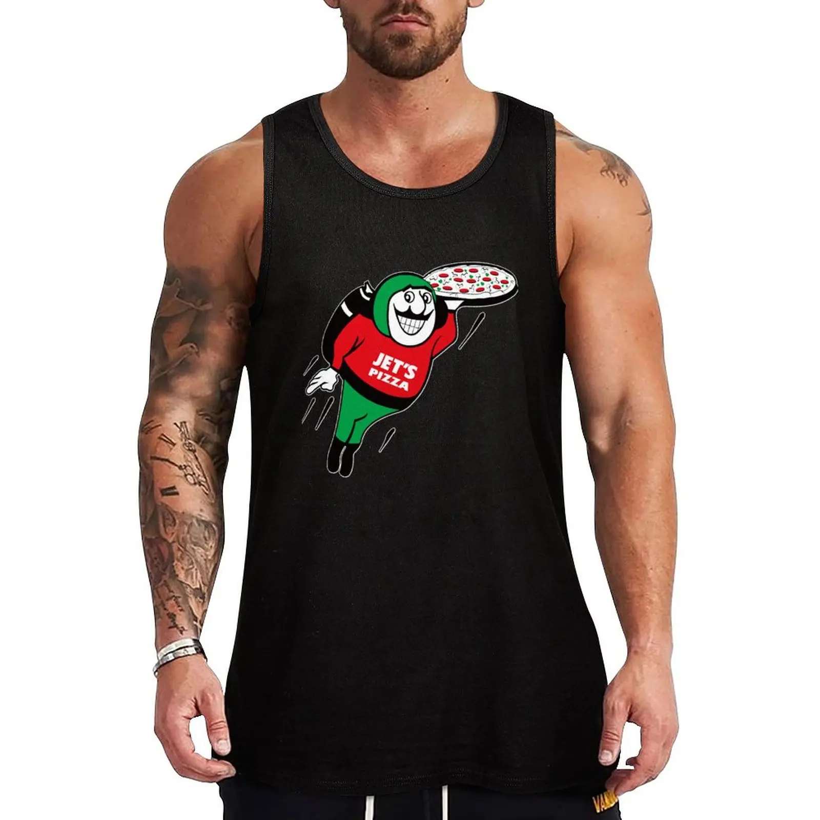 

jet pizza merch Tank Top men clothes gym clothes man bodybuilding man singlets for men