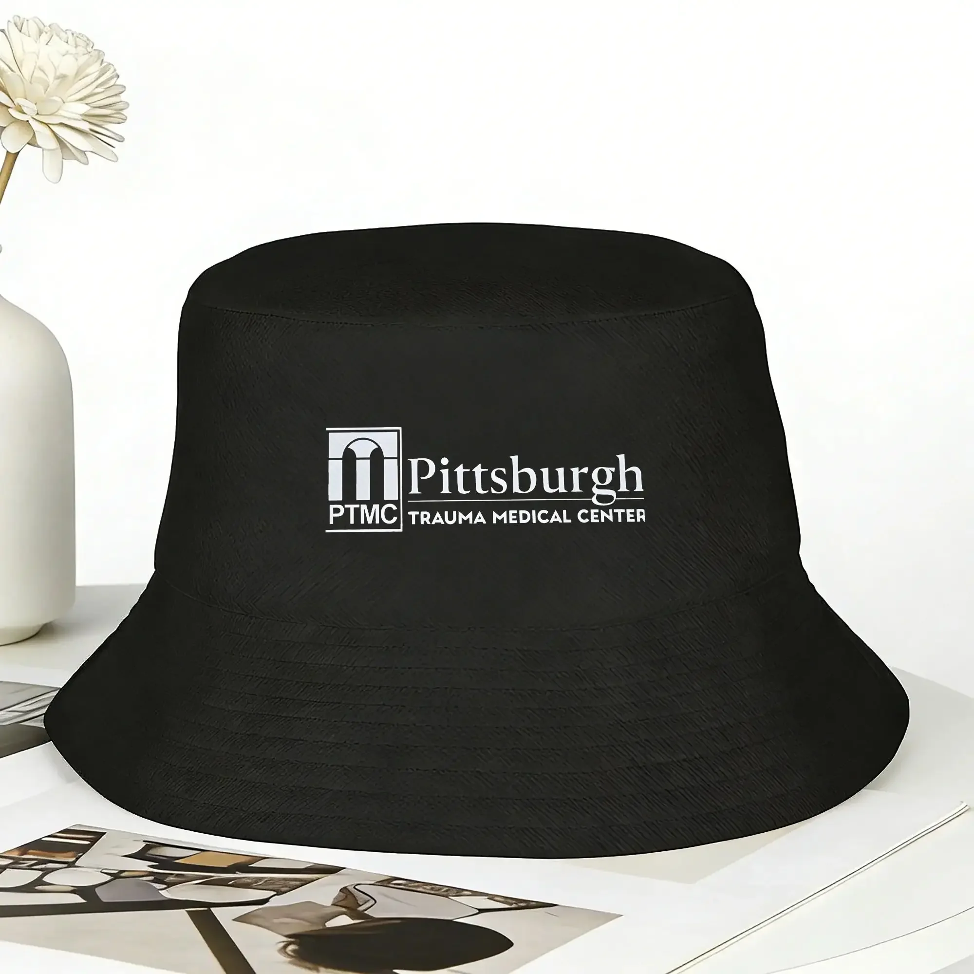 New The Pitt PTMC Bucket Hat  Hawaii Fisherman Caps Portable Vacation Sunscreen Hats For Unisex Casual Pattern Cap