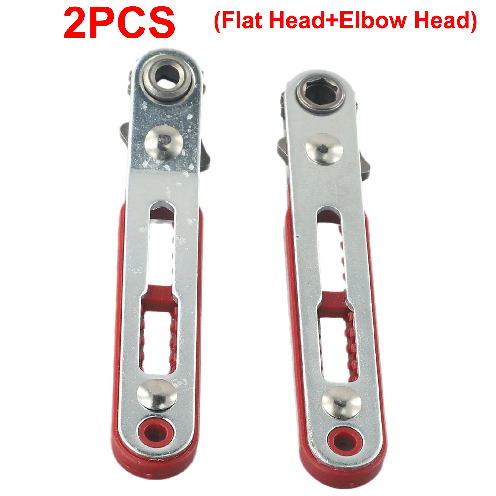 

Ergonomic Handle, 1/4 Inch Mini Ratchet Wrench Screwdriver Set, Dual Drive Head Ratchet Wrench for Tight Spaces, 2pcs