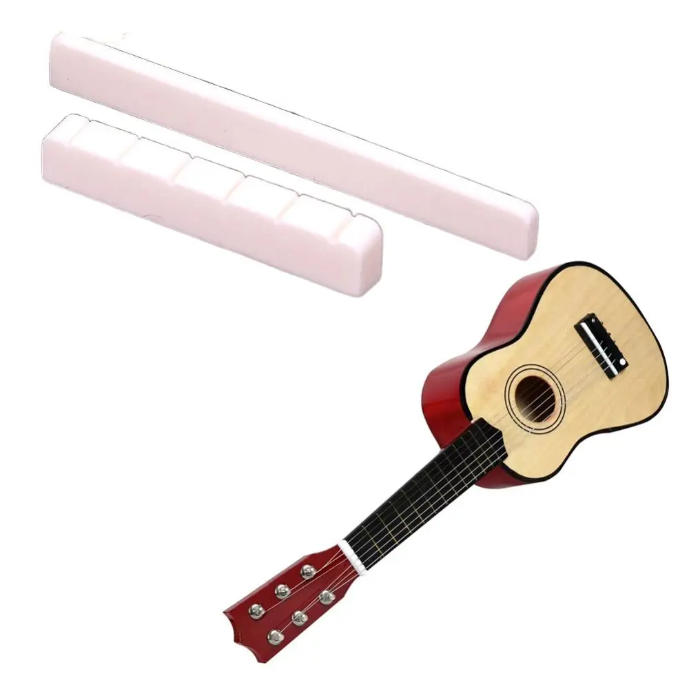 Classical 6 String Bone 80mm 52mm Guitar Accessories White Bone Bridge Replacement Parts Instrument Accessories