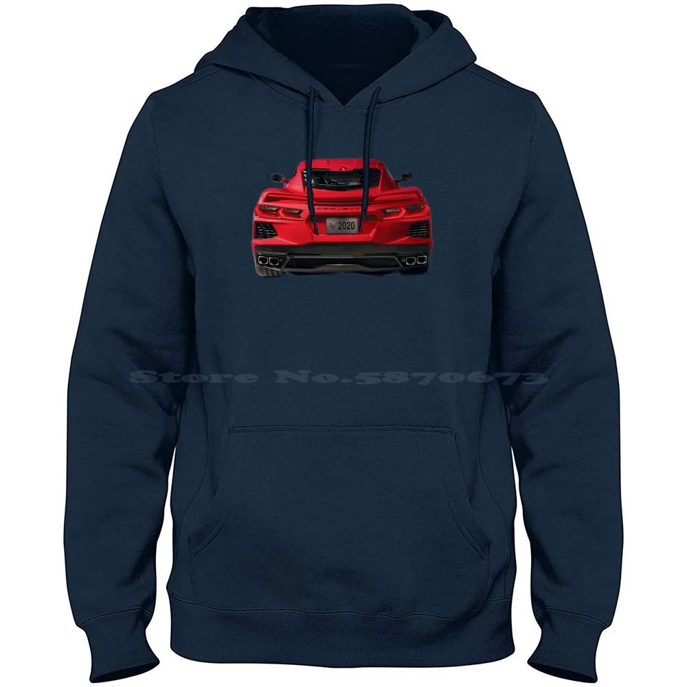 C8 8th Generation Rear 2020 100% Cotton Hoodie C8 8th Generation Rear 2020 Zr1 Z06 Mid Engine 2020 Stingray C8 2020