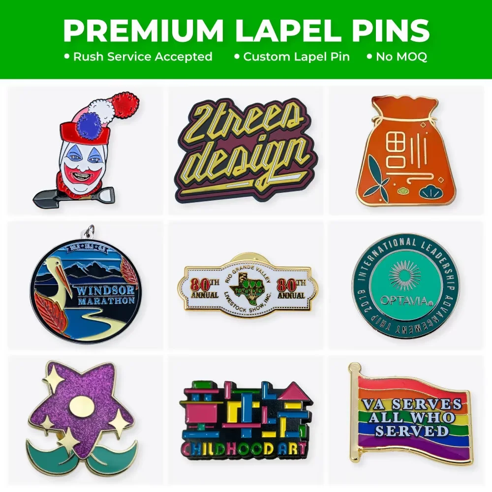 

NO MOQ 1 PCS started Custom lapel pins,custom soft enamel pins,custom metal pin enamel badge brooch