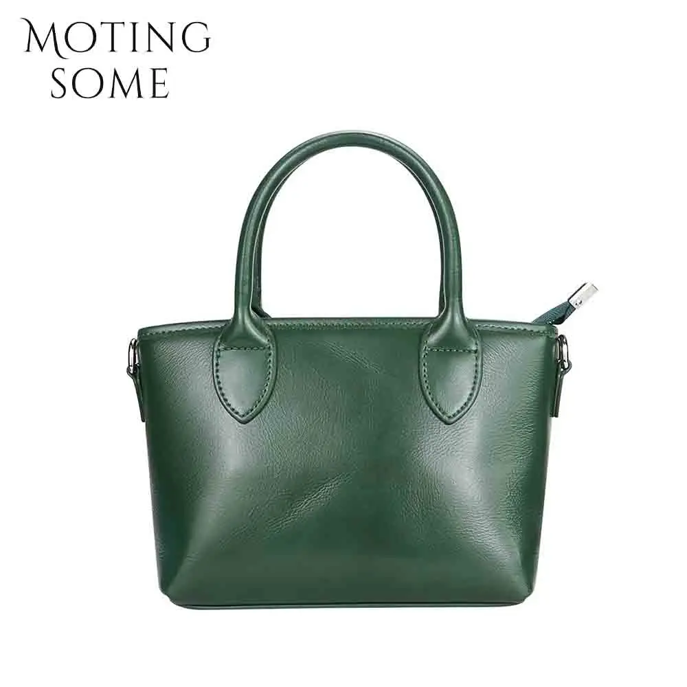 Motingsome Mini Shoulder Bag Woman Leather Purses Luxury Genuine Leather Designer Bags Cute Handbag and Pruses Black Tote 2024