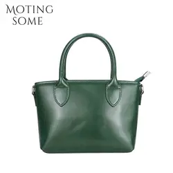 Motingsome Mini Shoulder Bag Woman Leather Purses Luxury Genuine Leather Designer Bags Cute Handbag and Pruses Black Tote 2024