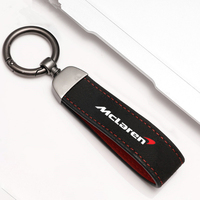 Car Suede Keychain Alloy Pendant Antiloss Keyring For Mclaren 720S GT 570 600LT 540C P1 Alcantara 2023 MCL60 Formula One F1 Team