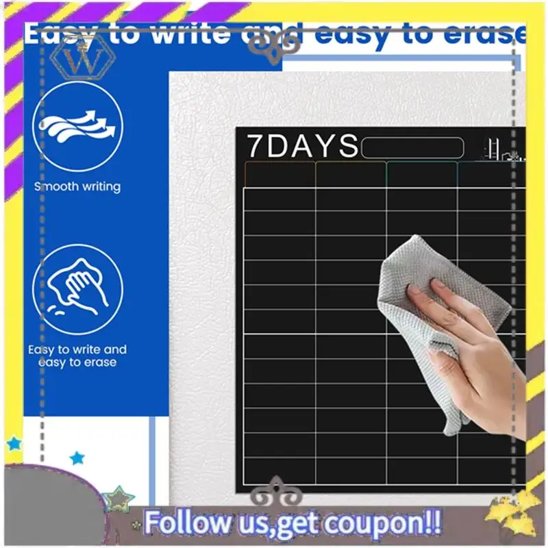 

New Magnetic Dry Erase Calendar Set 16X12 Inch Whiteboard Weekly Planner Organizer A3 White Board For Refrigerator Fridge Kitche