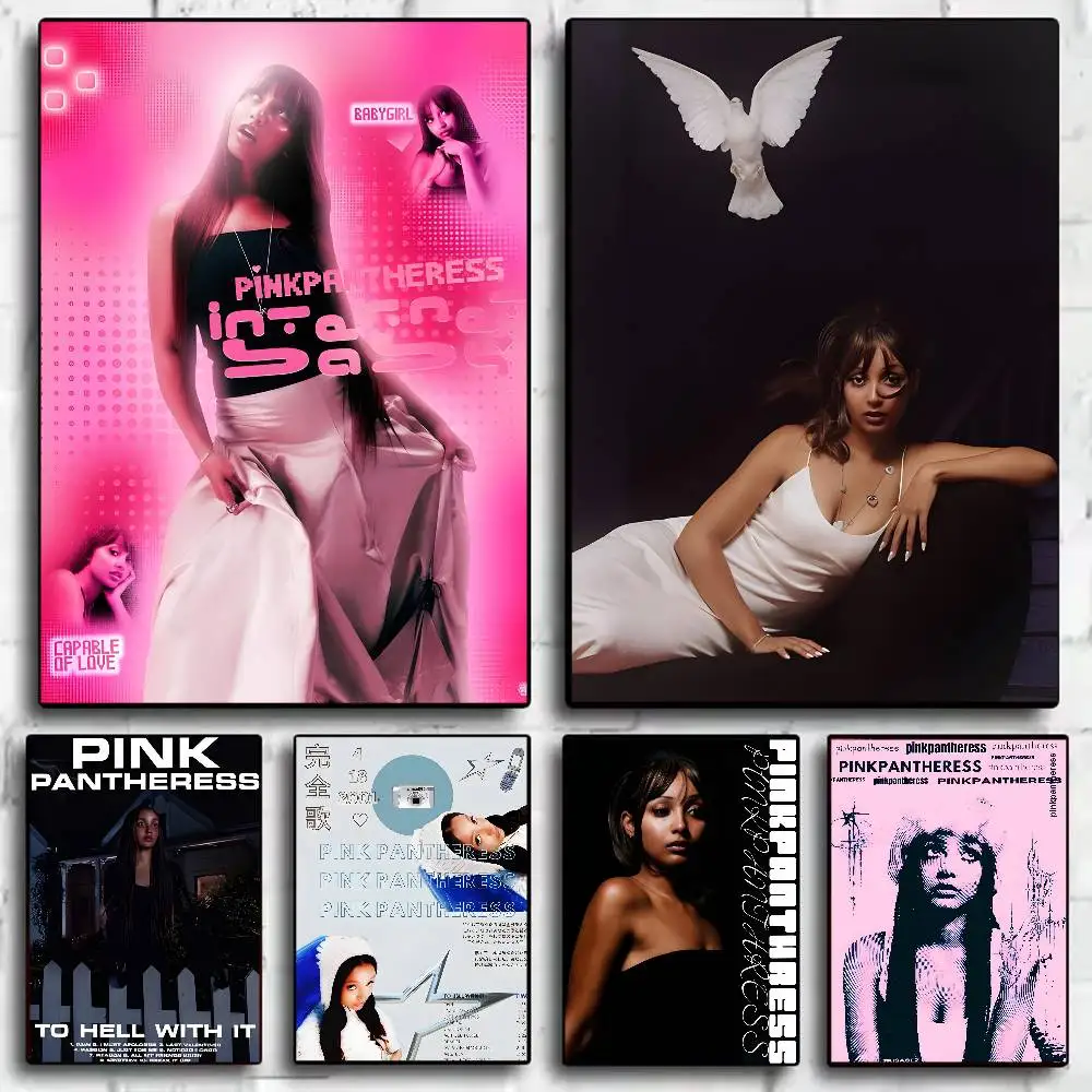 المغني الوردي النمر المشارك HD ديكور المنزل لزجة جدار مقاوم للماء غرفة المعيشة المنزلي بار ديكور جمالي #1