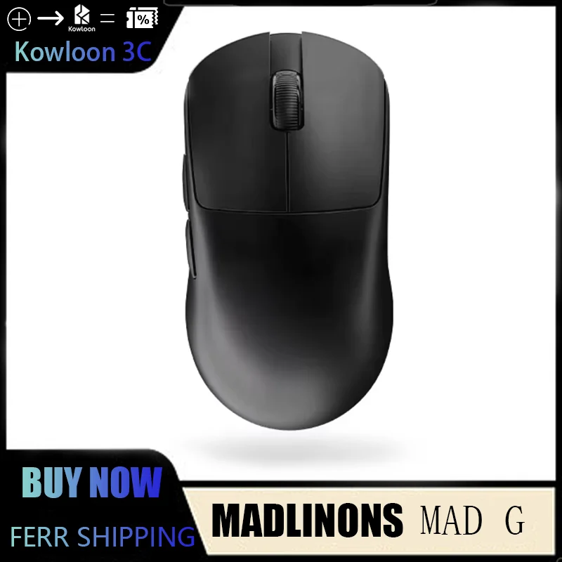 Madlions MAD G MAX Mouse PAW3395 Sensor 8K 2 Mode Lightweight Wireless ESport Game  Office  Low Latency Mice Custom  Accessories