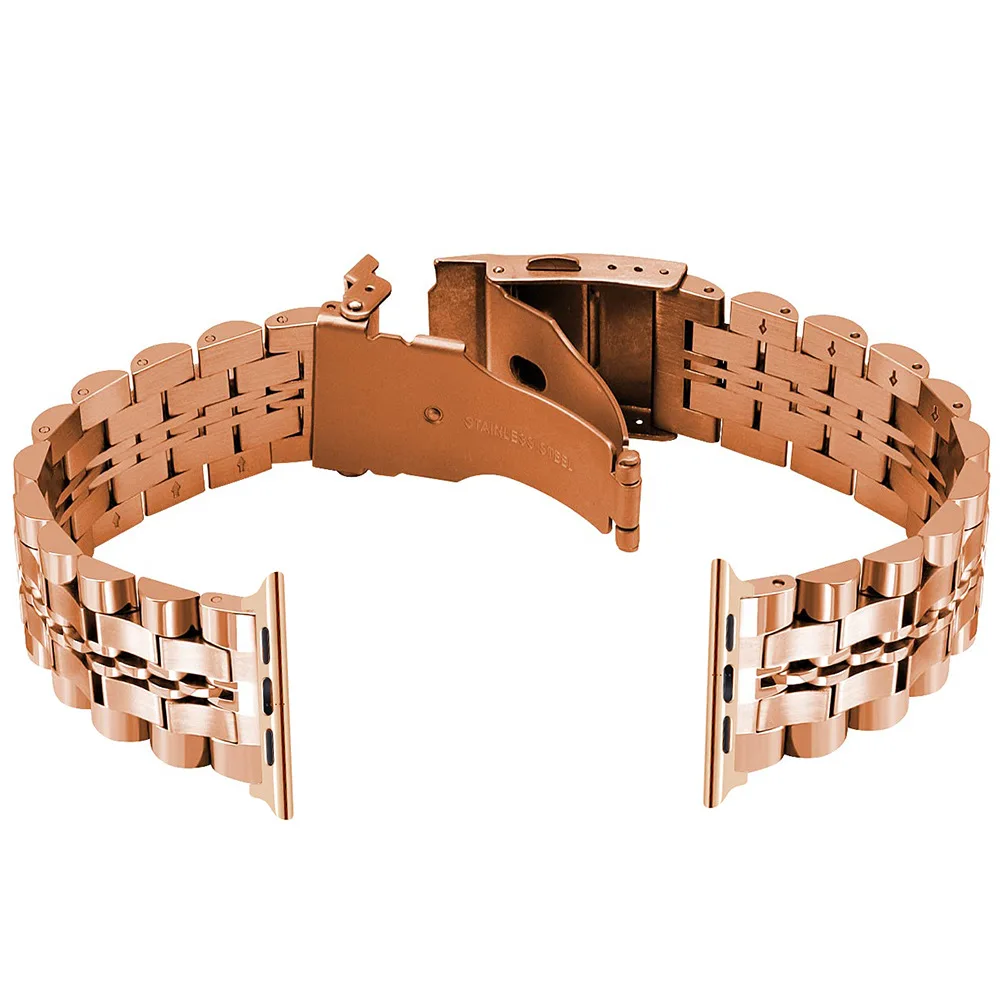 حزام ساعة من الفولاذ المقاوم للصدأ مقاس 22 مم لسلسلة ساعات سامسونج جالاكسي بإبزيم أمان معدني وحزام من الفولاذ المقاوم للصدأ لساعة عرض 22 مم