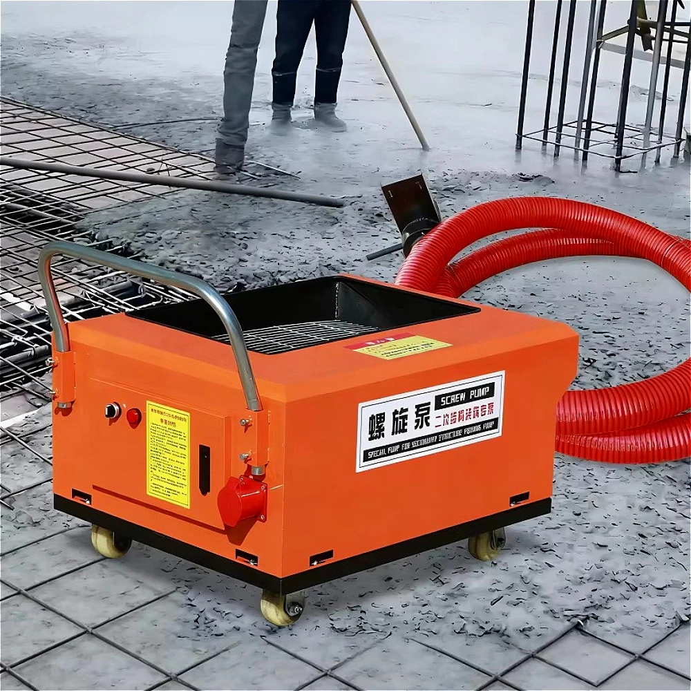 Secondary Structure Electric Engine Portable High Efficiency Concrete Conveying Pump for Construction