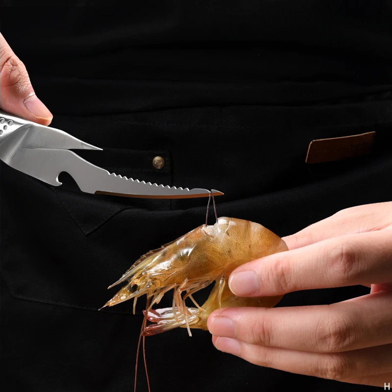 Shrimp Thread Removal Tool - Shrimp Back Peeling Shrimp Shell Shrimp Thread Removal Knife, Household 2-in-1 Shrimp Thread Knife