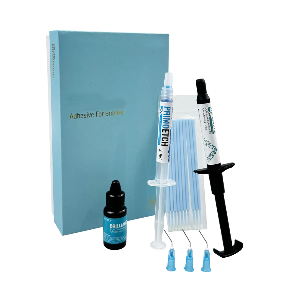 

Orthodontic Tooth Gem Kit Ortho Bracket Light Brace Cure Bonding Agent Teeth Fill-ing Repair Kit Adhe-sive Etching Gel Resin Set
