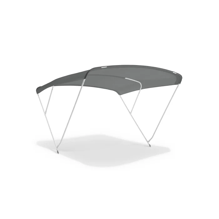 

Elegance Plus 3-Arch Bimini Top For Boats Rafts White Lacquered Aluminium Alloy Stainless Steel Joints Screws Premium Boat Cover