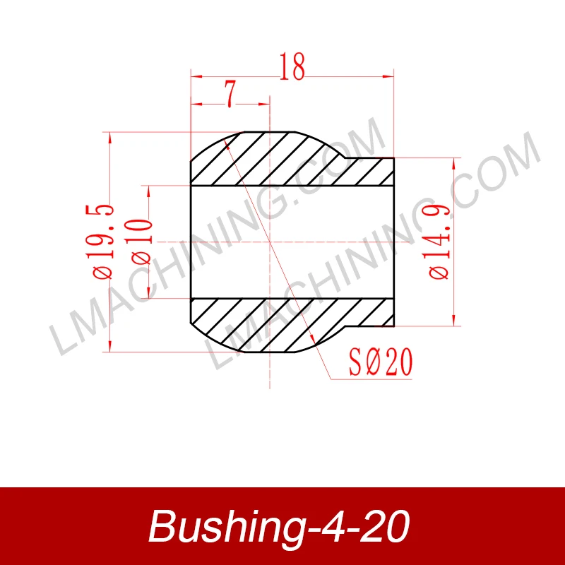 10*20*18mm 4-20#  Electric fan motor bushing  , Porous bearings, Oil bearing, Washing Machine Bushing.