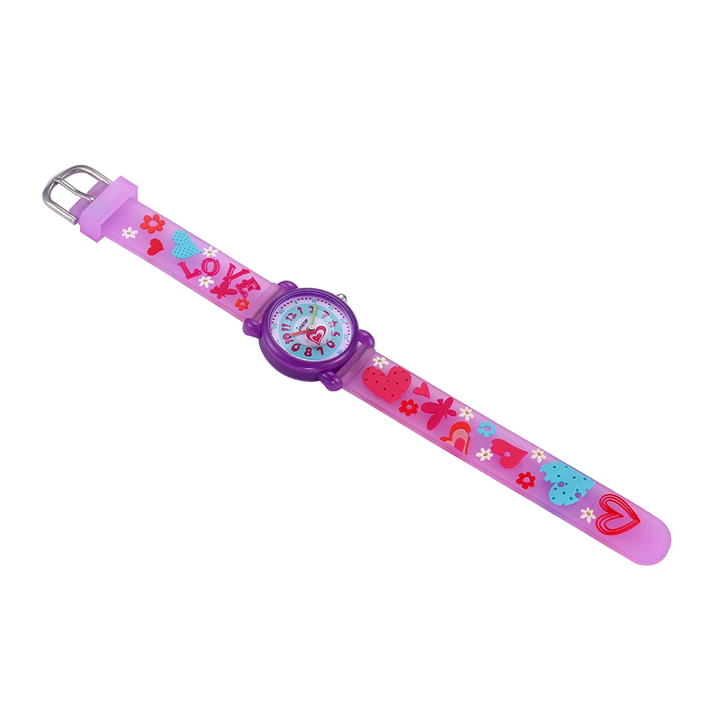 Silicone Cartoon Watch Kids Quartz Watches Waterproof Wristwatch Girl Child Healthy Material Comfortable Daily Use Kids Silicone