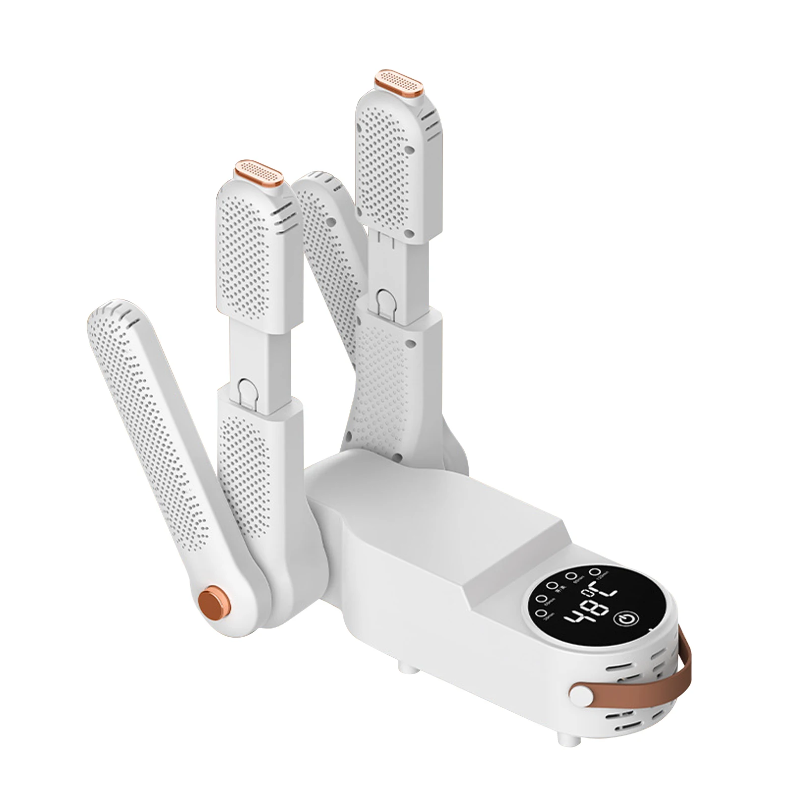 

Shoe Dryer Touch Screen Portable Intelligent Temperature Control Automatic Timed Dehumidification Shoe Dryer with Dual V Rack