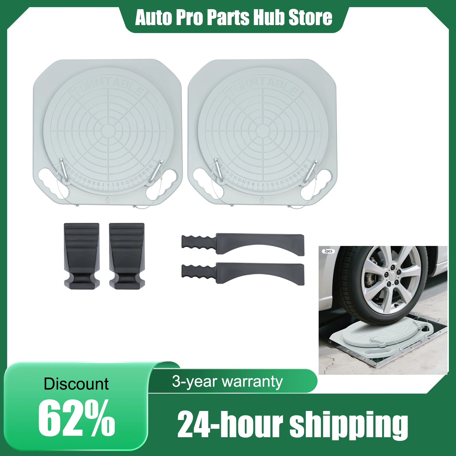 

1 пара 5-тонных колес, набор поворотных пластин для выравнивания передних концов, 2 упаковки пластинок поворотного стола для грузовиков, инструмент для передних колес, 360 ° Вращение