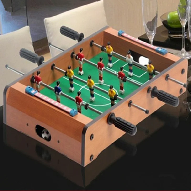 Wooden Football Table Games Family Friends Multiplayer Interactive Party Games Toy Table Football Machine Set Gift for Kid Adult