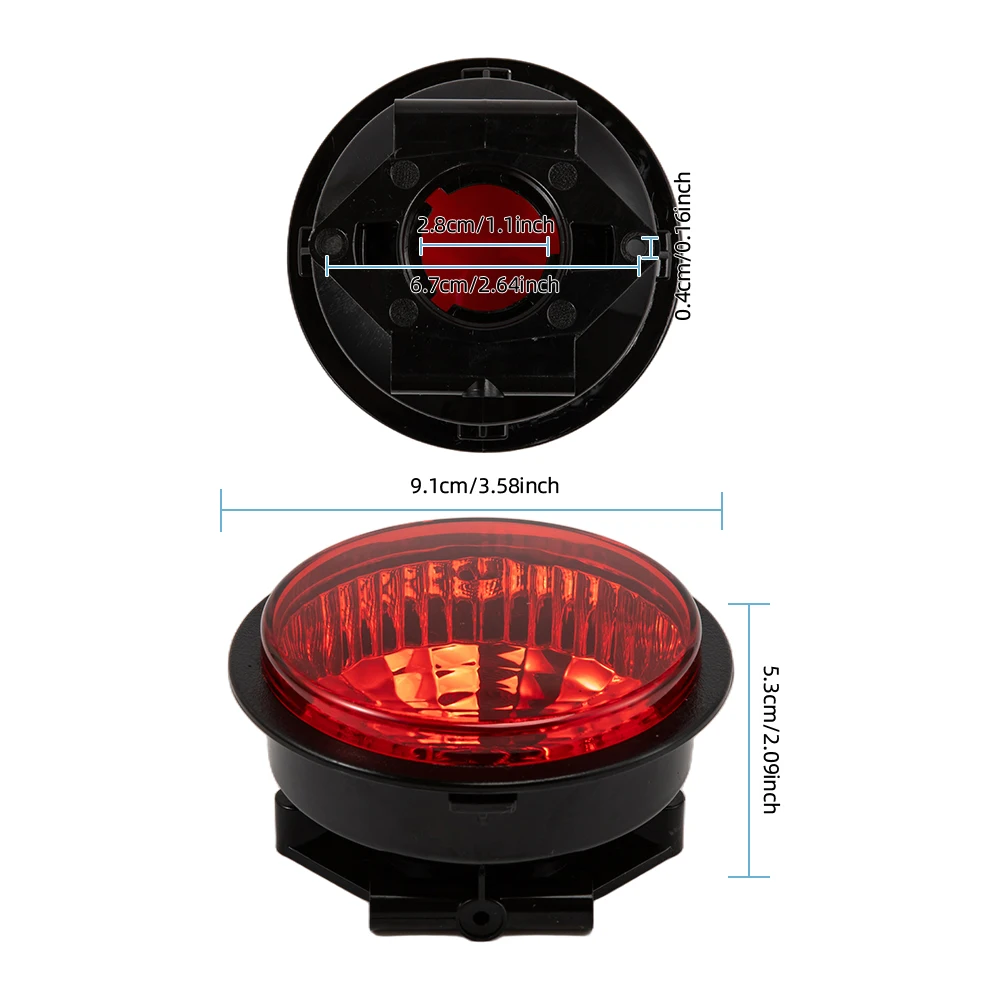 1 pcs Tail Light Housing Red Lens For Can‑Am Outlander Commander Maverick 2011‑2020 Without Bulb Renegade Part Number 710001645