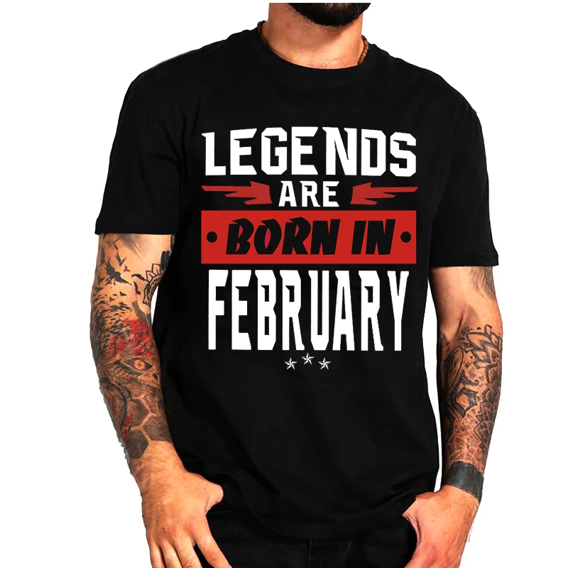 Birth Month T-shirt Men Women Birthday Gift T-shirt January To December Unisex T-shirt Legends Are Born In December Gift Shirt