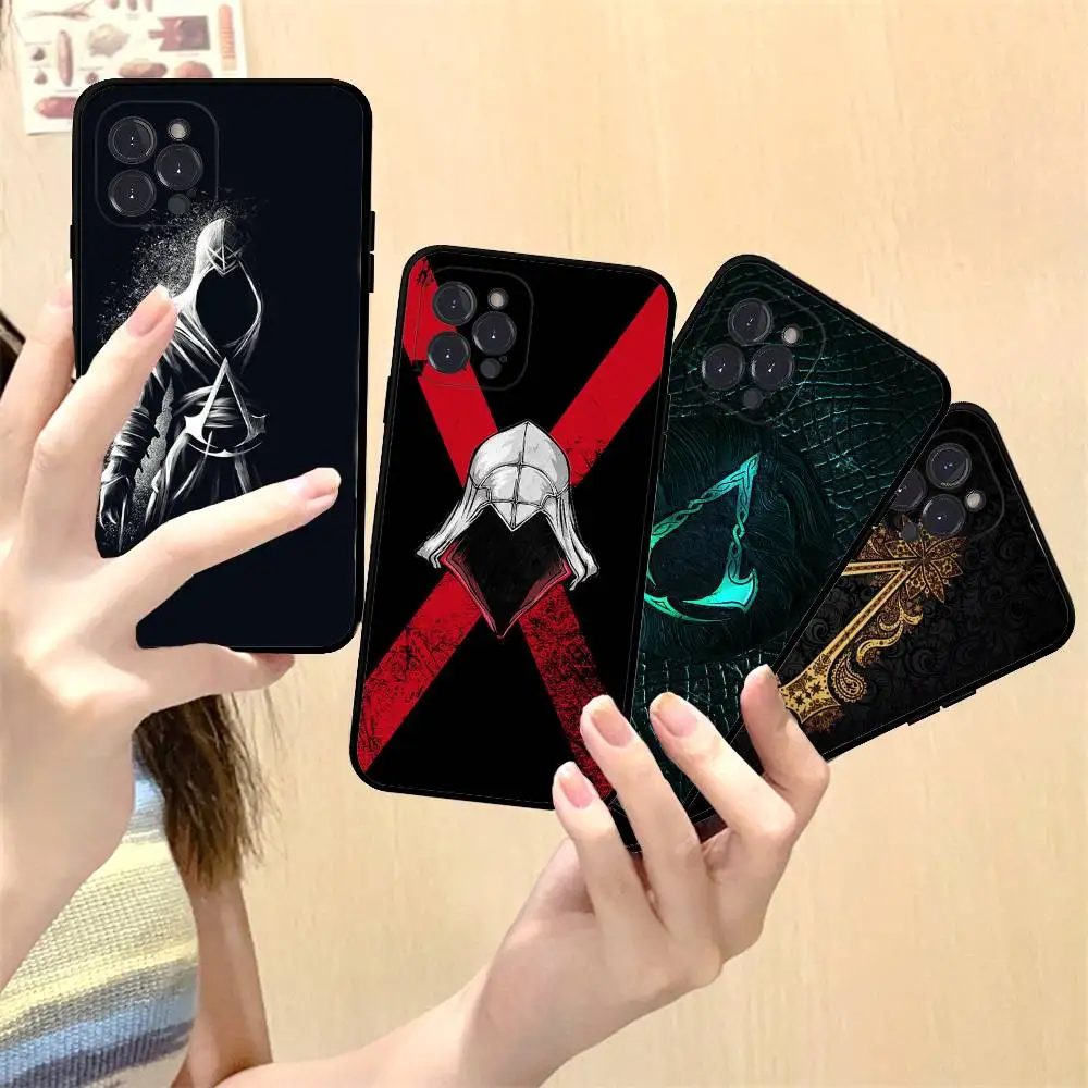 لعبة كلاسيكية A-Assassin-S-Creed شعار جراب هاتف آيفون 17 16 برو ماكس 15 14 13 12 11 ميني بلس غطاء الهاتف
