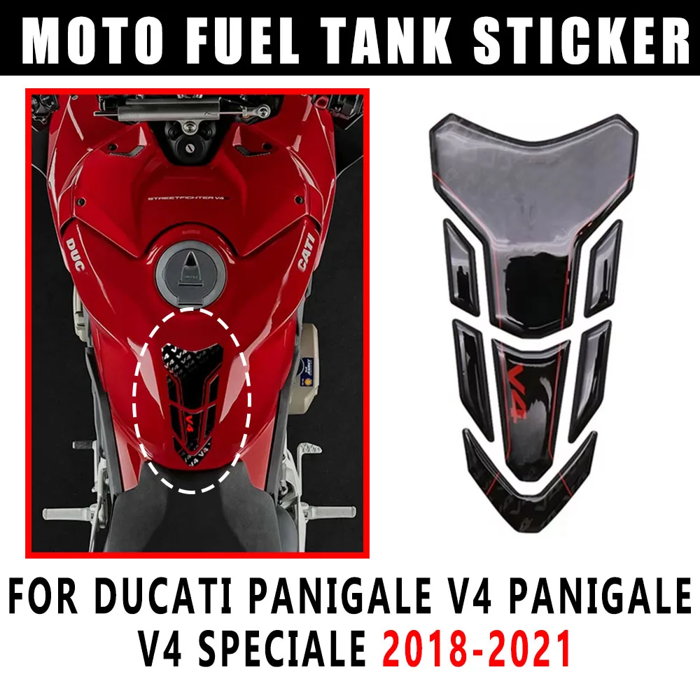 

Специальная новая противоскользящая боковая наклейка на топливный бак, водостойкая прокладка, резиновая наклейка для мотоцикла Ducati Street Fighter V4 S Panigale V4
