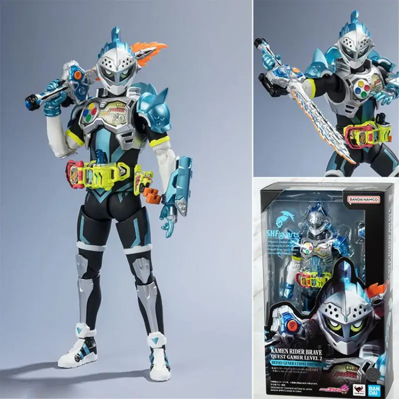 Kamen Rider Ex-Aid Figure Kamen Rider Brave Quest Gamer Level 2 Bandai Shf Action Figures Model Desktop Collectibles Toy Gifts