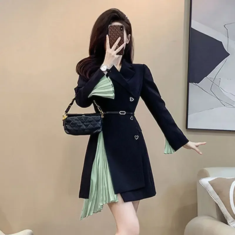 

Waist Belt Exquisite Skirt French Style Figure Temperament Waist Cinching Professional Suit Dress Women's High-end Feeling D216