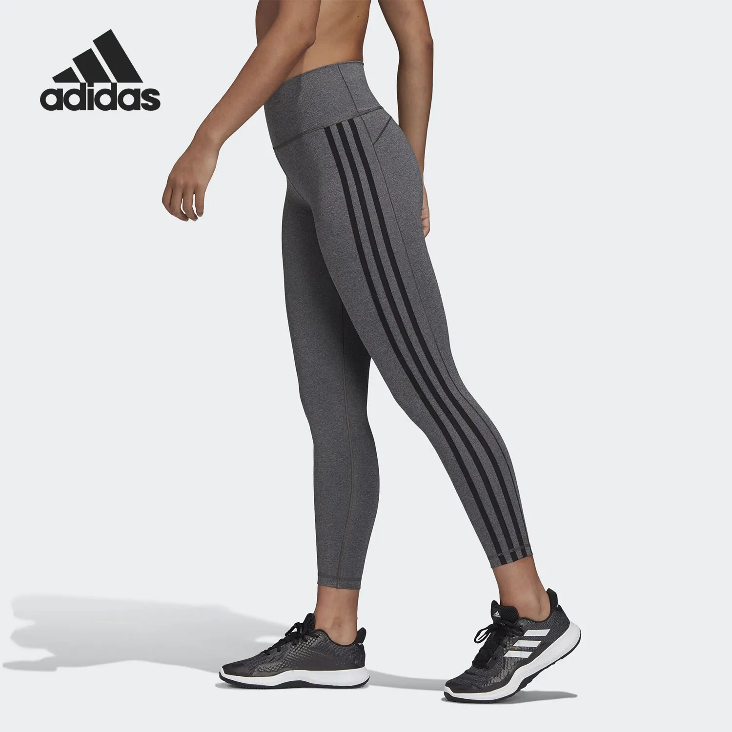 Adidas genuine Season New Women's Three-Stripe Training Tight Pants GC7178