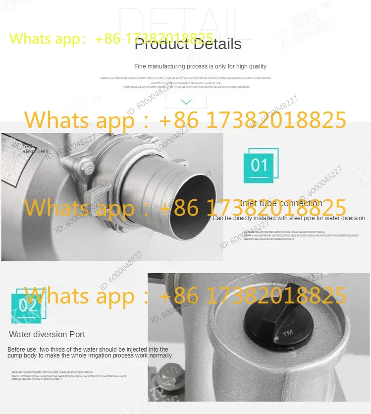 1/1.5/2/3 Inch Drag Pump Combination motor Driven Independent Pulley Device pulley Pump Seat Self-priming