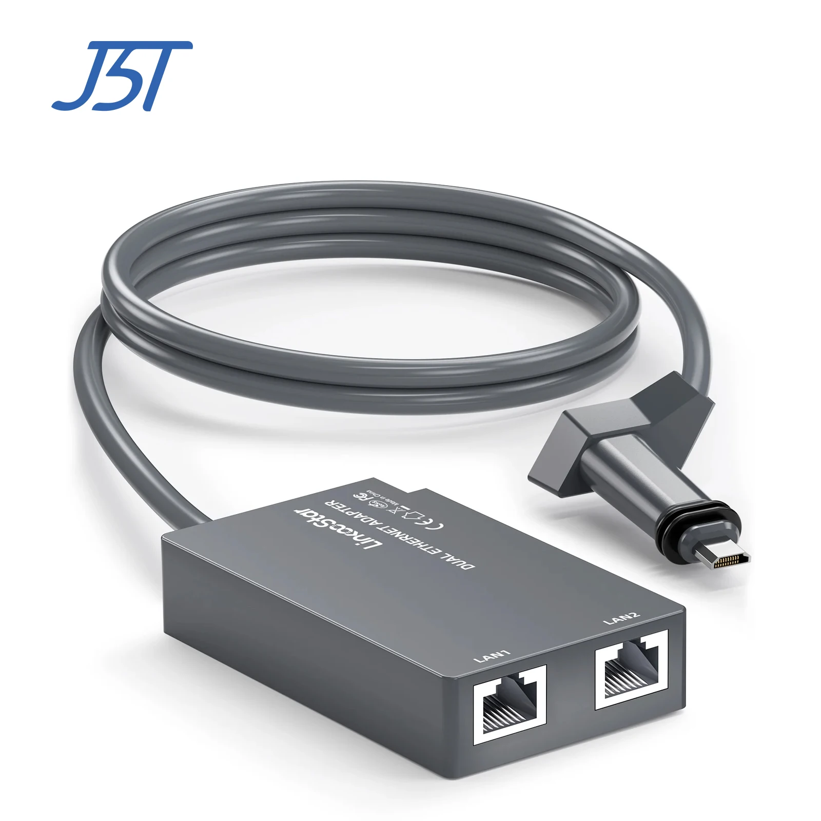 

Dual RJ45 Network Adapter for Standard GEN 2/V2 Devices High-Speed Wired Internet Connection up to 1GBPS for Router Connectivity