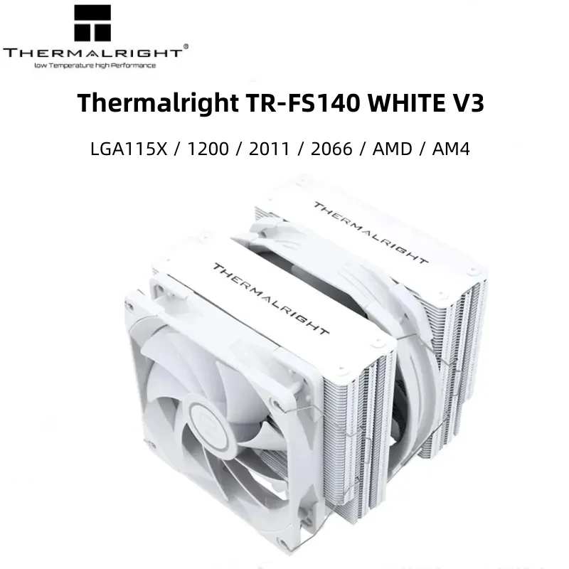 Thermal right fs140 CPU-Kühler mit 140mm PWM Silent Dual Fan Computer Kühlung 4-polige RGB für Intel 115x1200 2011 2066 am4