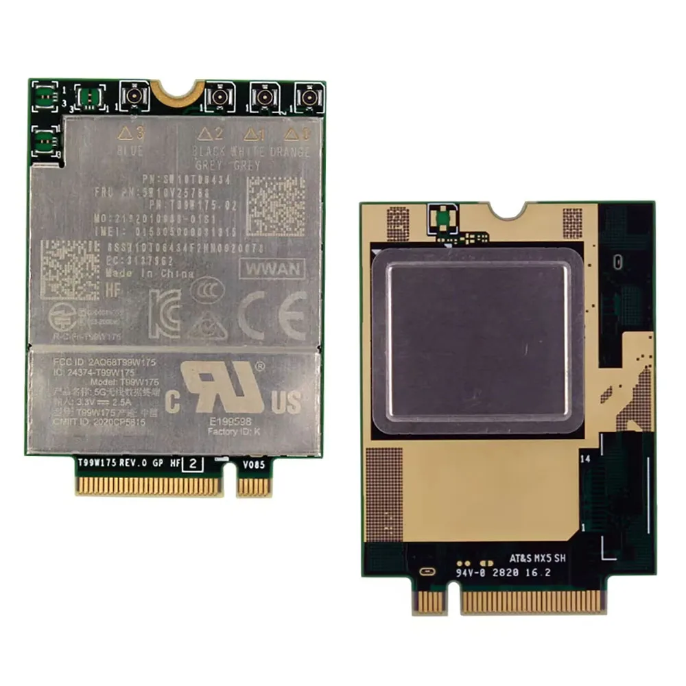 

Original SDX55 T99W175 5G M.2 Module 5G NR Sub-6G mmWave For AT&T Sprint Vodafone Telefonica Telstra DOCOMO KDD X1 Carbon 9th