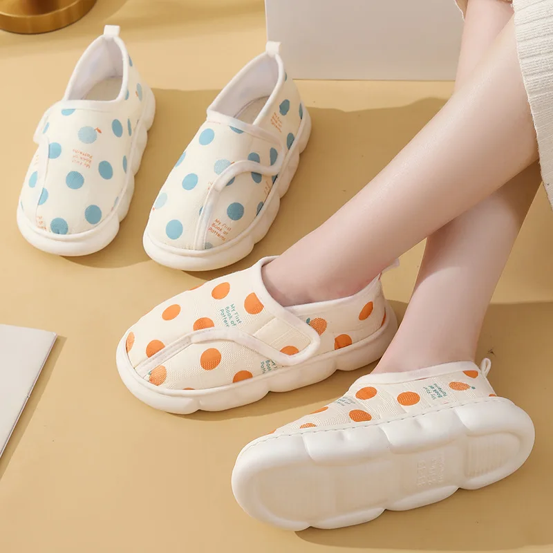 New Spring Summer Women Slip-On Bag Heel Postpartum Shoes Breathable Soft Sole Indoor Slippers Woman Non-Slip Home Shoes After
