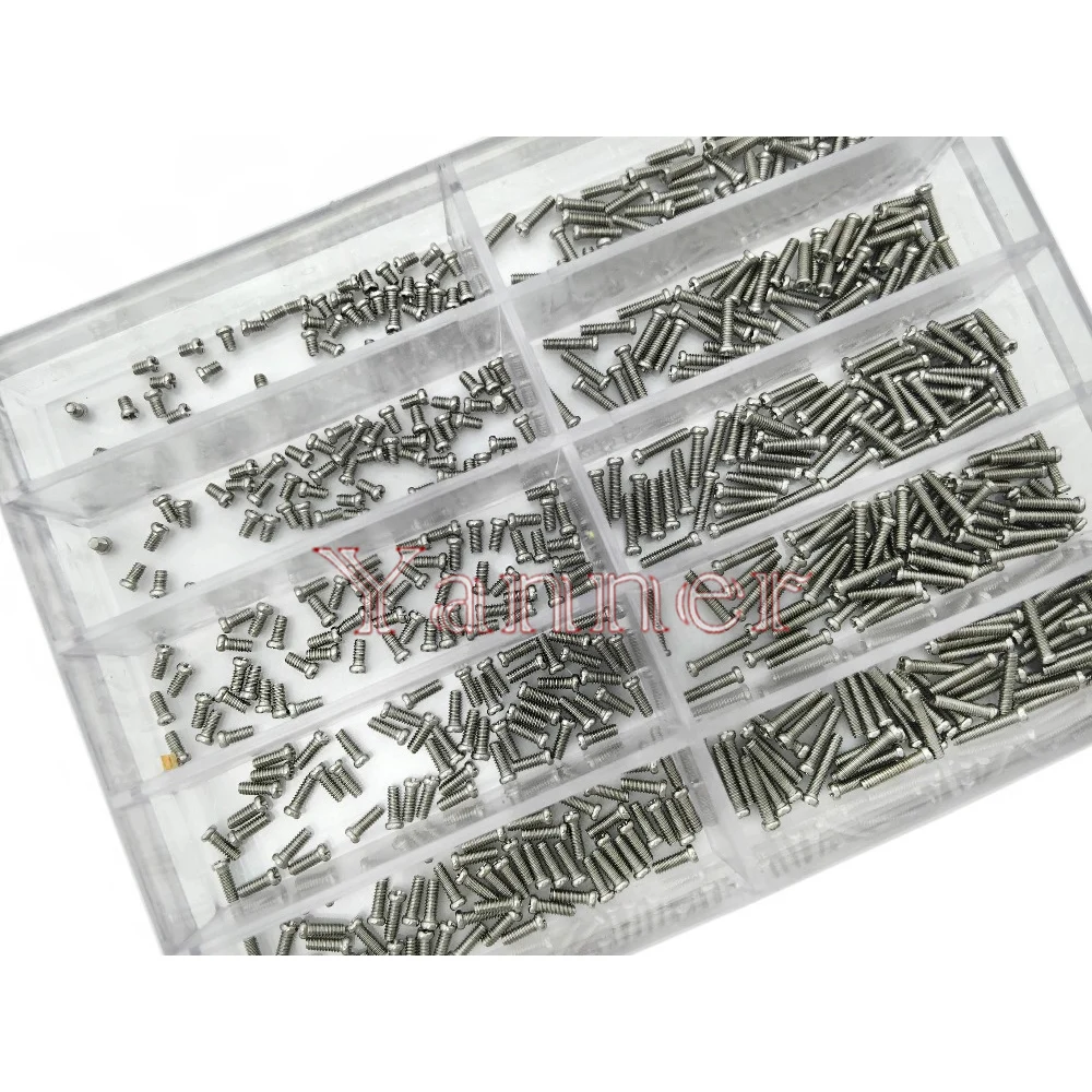 Diameter 1.2mm Stainless Steel Assorted Screws Watch Tools For Repairs Watch 10 Sizes Watch Repair Tool Kit