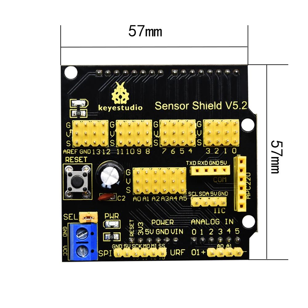 Keyestudio 170 Breadboard Protoshield/Expansion Board V5 Shield for Arduino UNOR3 Projects