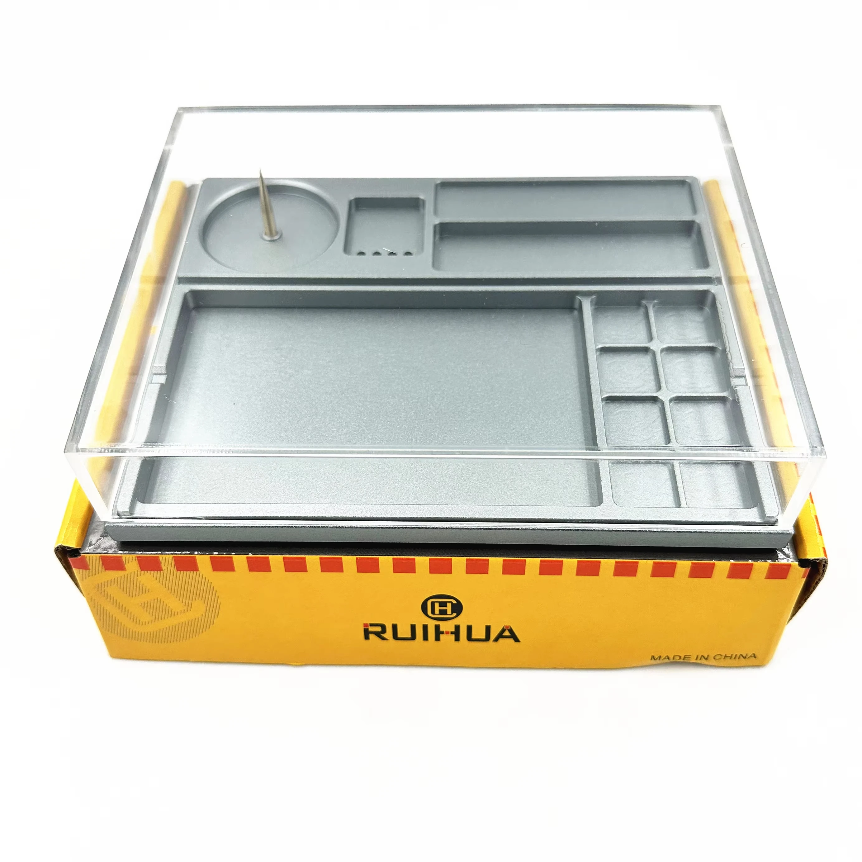Watch repair tool multifunctional parts box dust cover can be used to place watch balance wheels and watch parts