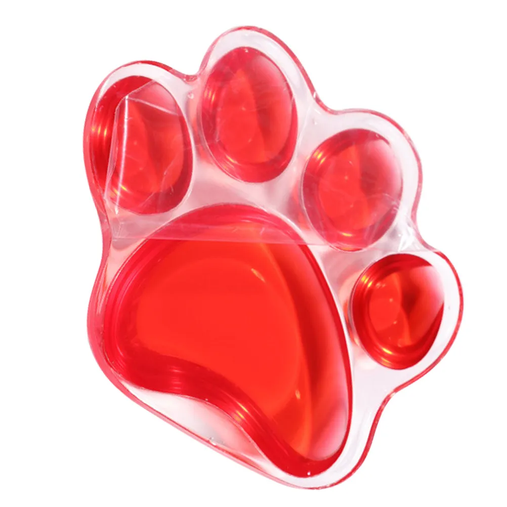 Transparent Silicone Cat Paw Wrist Pad Ergonomic Gaming Office Keyboard Mouse Rest Comfortable Gel Support Cushion