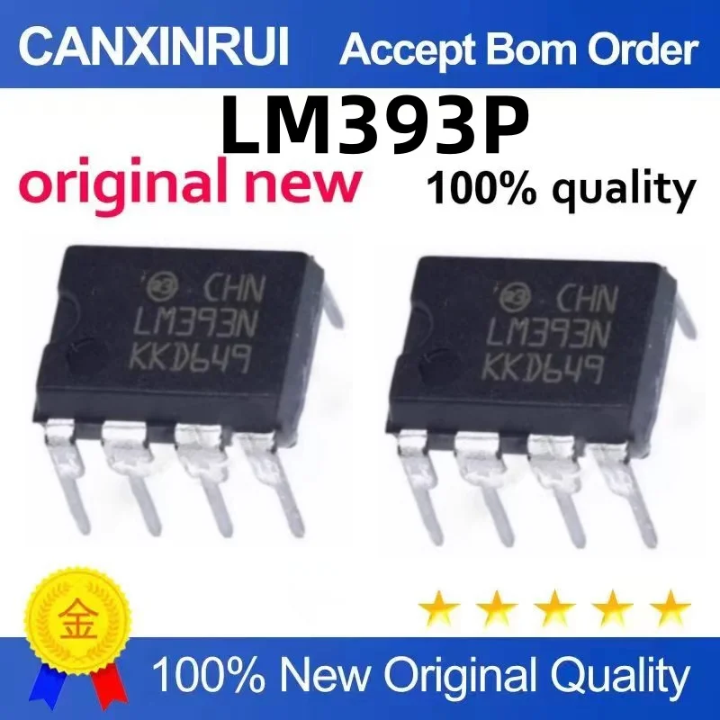 （100 pieces）LM393P LM393N DIP-8 Dual Voltage Comparator