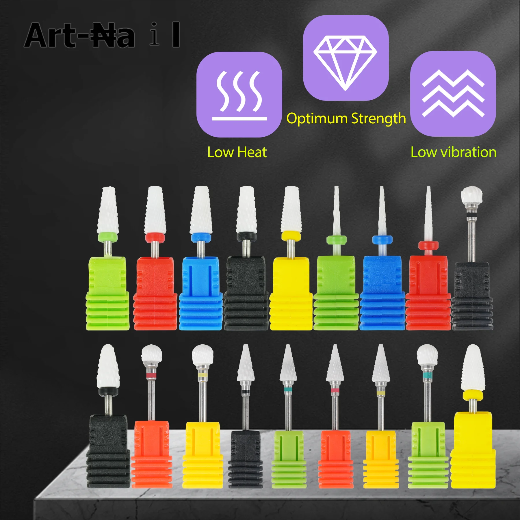 1 قطعة قاطعة المطحنة السيراميك مسمار لقمة ثقب الكهربائية مانيكير التدريبات باديكير مطحنة بت آلة الملفات مسمار الفن اكسسوارات أداة #1