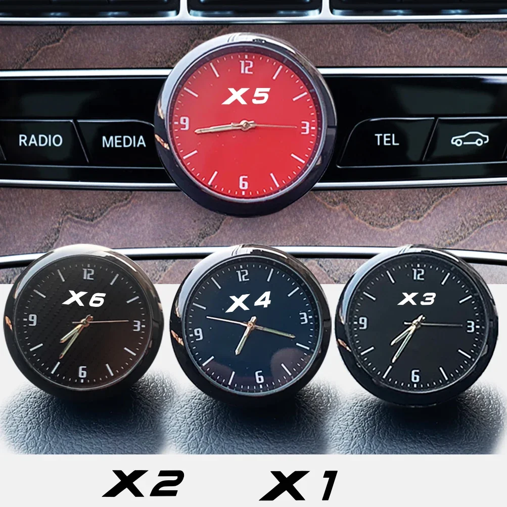 Car Quartz Clock Watch Modified Car Interior Electronic Quartz Watch For BMW X1 X2 X3 X4 X5 X6 X7 E72 F16 G06 G07 E53 X3M X5M