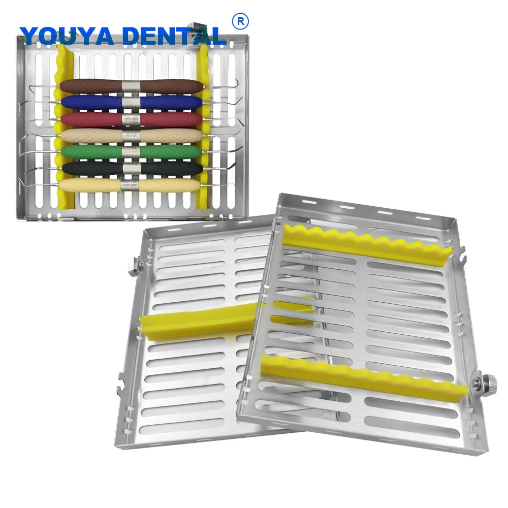 

Dental Sterilization Rack Autoclavable Surgical Box Composite Resin Filling Spatula holder Resin Filler set Dentistry Instrument