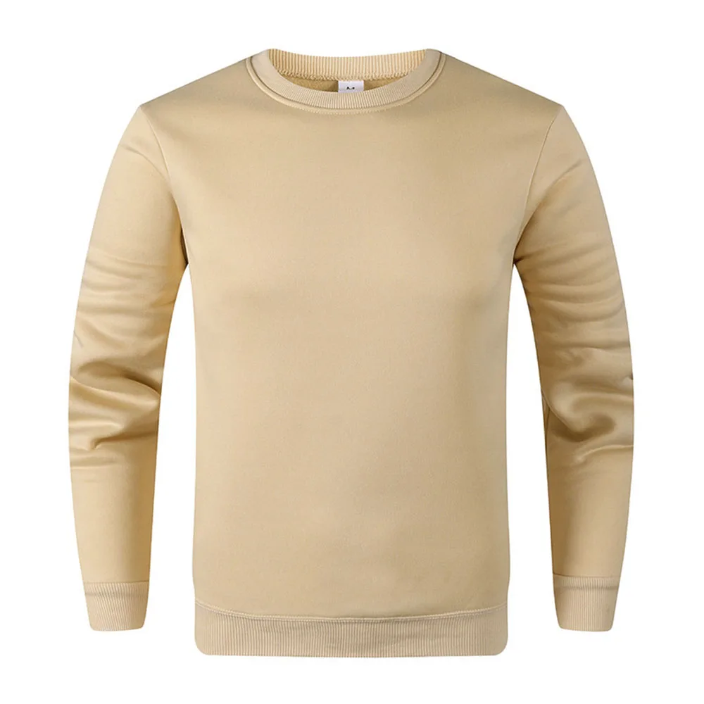 Herren Basic Pullover Casual Sweatshirts für Männer Frauen einfarbig Frühling Herbst Hoodie Sport Langarm Sweatshirt Techwear – Detail 8