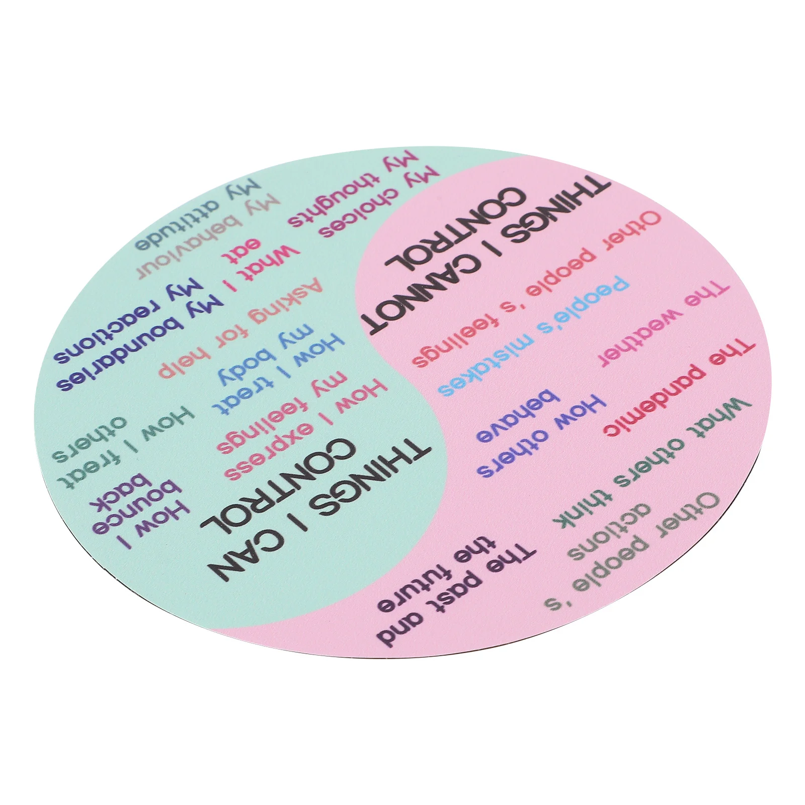 Feeling Chart Sticker Magnetic Emotion Wheel PVC Soft Rubber Magnet Clear Text Laptop Freezer Decorative Sticker Colorful