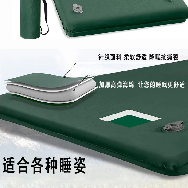 Portable Self-Inflating Camping Mat, High Resilience Sponge Sleeping Pad, Moisture Proof Mat for Outdoor Camping